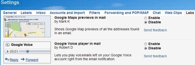 Gmail labs