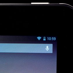 HP Slate HD 7 review top right screen camera