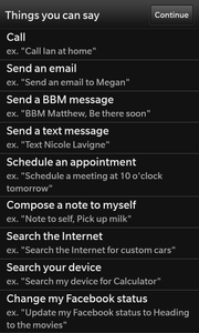 BlackBerry 10 voice