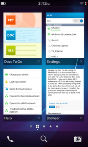 BlackBerry 10 interface