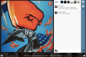 North Korea instagram USA rocket