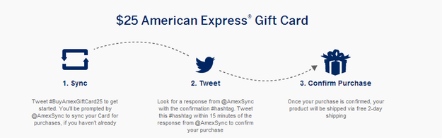 amex gift card from twitter