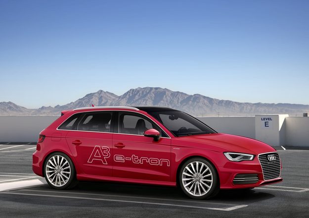 Audi A3 e-tron parked