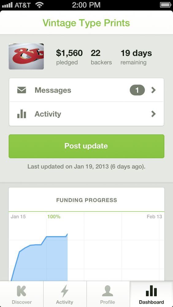 kickstarter ios app creator tools