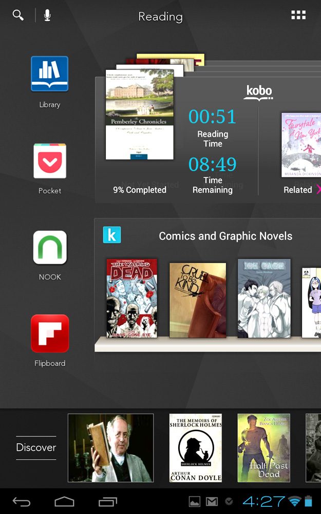 kobo arc screenshot folders
