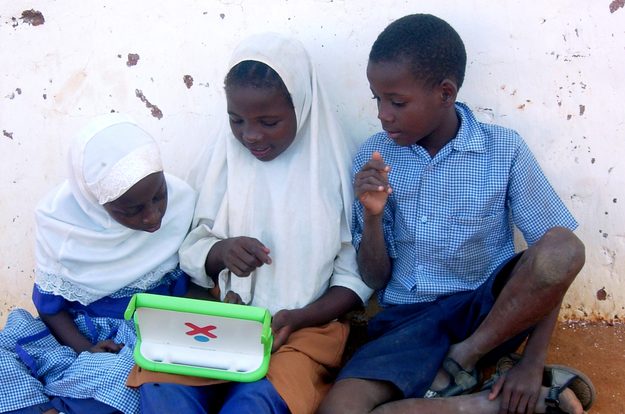 one laptop per child three kids