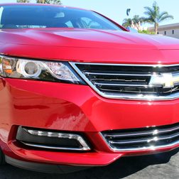 2014 chevrolet impala red front right angle macro