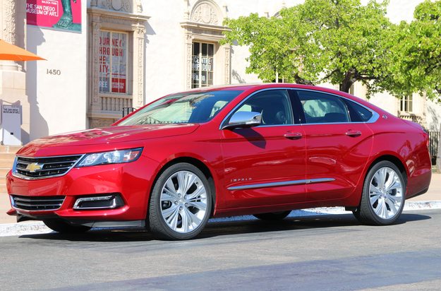 2014 chevrolet impala red left side full