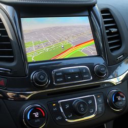 2014 chevrolet impala red navigation screen full mylink