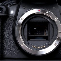 Canon Rebel EOS T5i front no lens