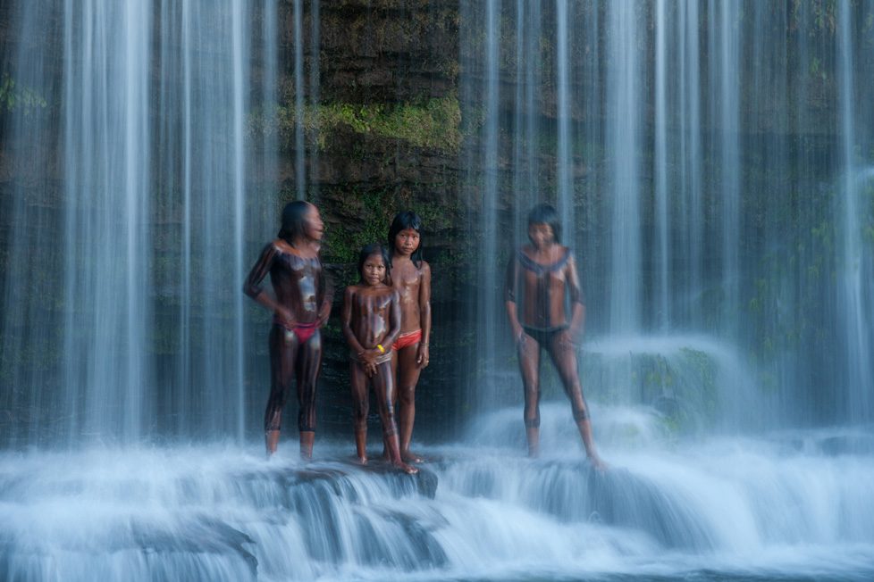 Cristina Mittermeier Kayapo waterfall