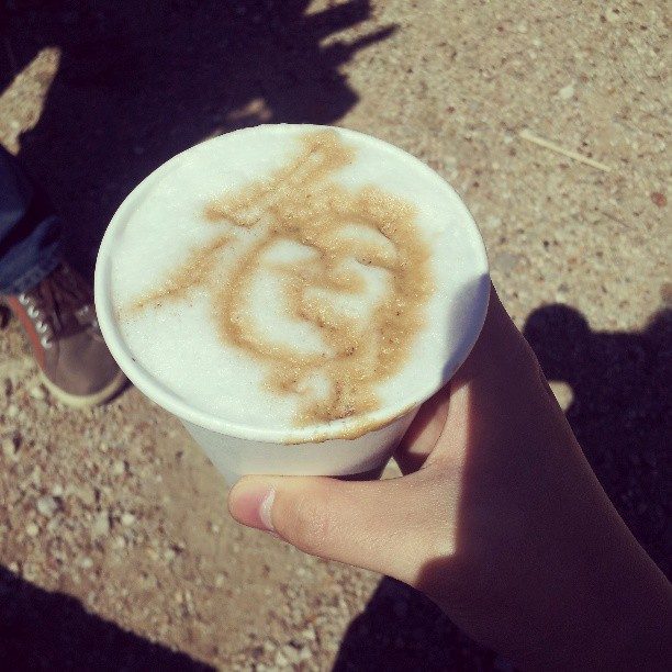 face coffee art