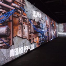 T-Mobile Event projected walls
