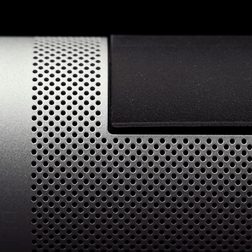 definitive technology sound cylinder custom perforated aluminum grill