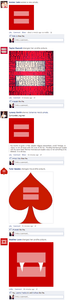 red equal signs