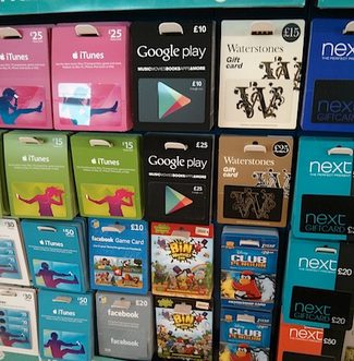 google play gift cards in UK