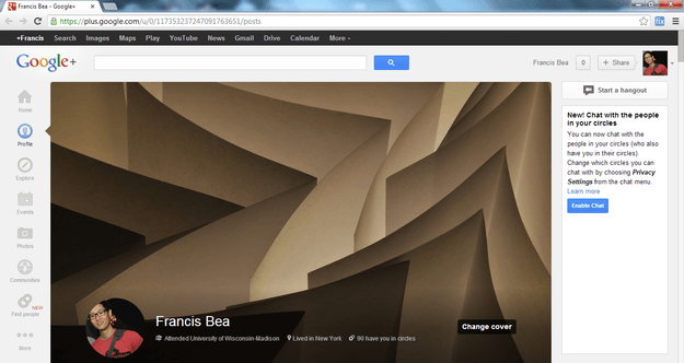 google plus big cover photo