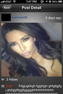 hater app screencap