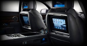 jaguar xj backseat lcd