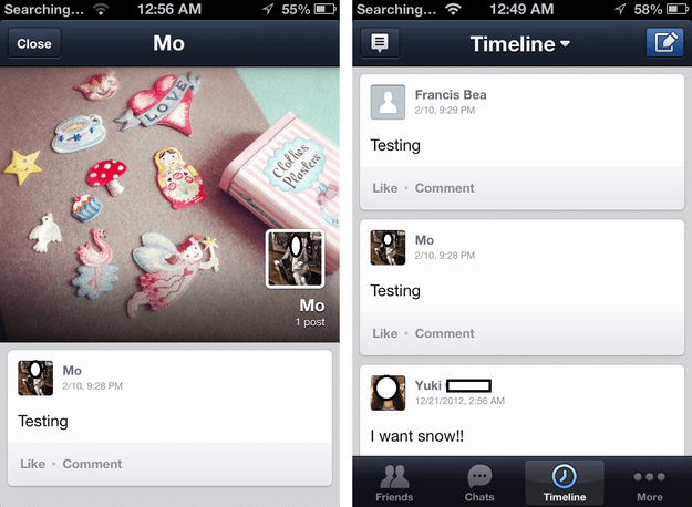 line timeline