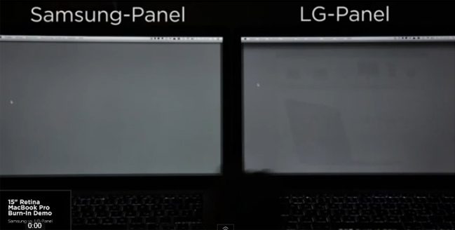 macbook pro retina screen ghosting