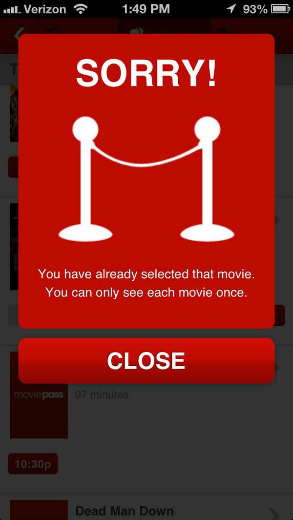 movie pass screenshot