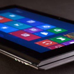 sony vaio duo 11 slider front angle macro