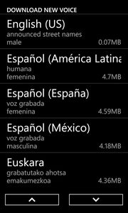 HERE App Language choices