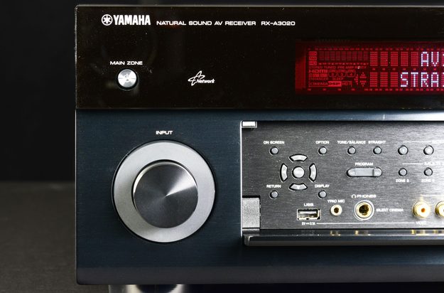 yamaha aventage a 3020 receiver front panel usb digital connection input knob