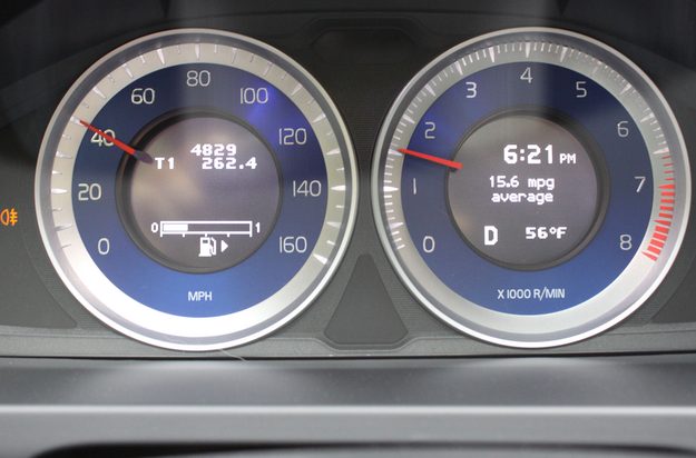 2013 volvo s60 t6 r design tech analog tach and speedometer