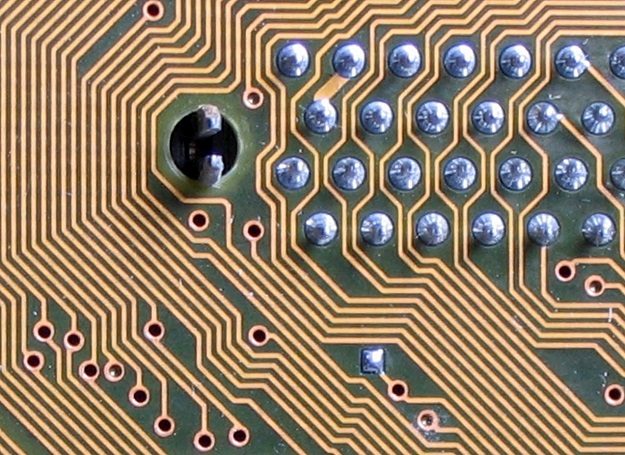 Circuit board closeup