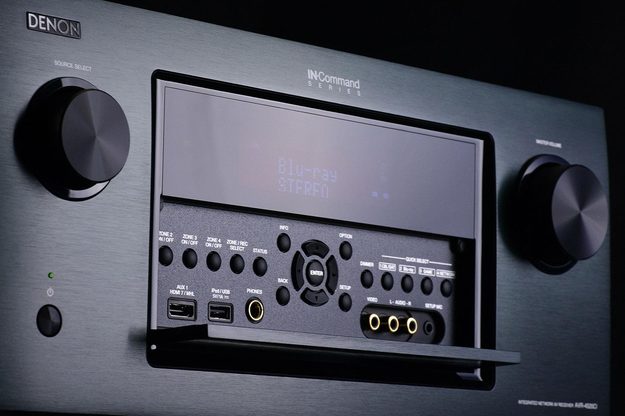 Denon AVR 4520ci AV receiver front screen angle