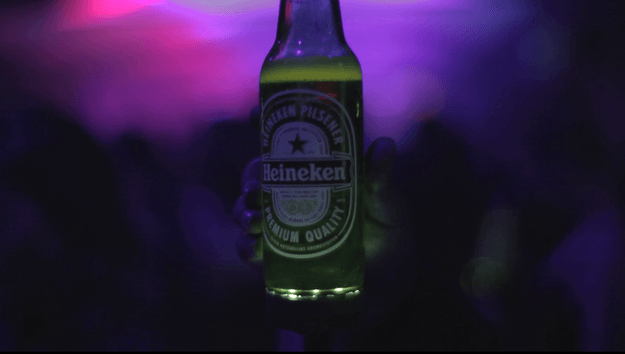 Heineken Ignite smart bottle lights