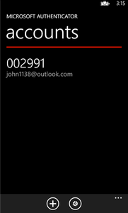 Microsoft Authenticator app