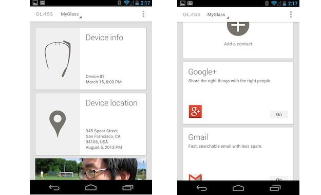 MyGlass app