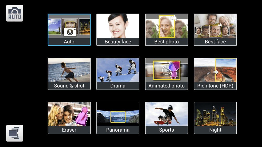 Modes - Galaxy S4 Camera App