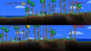 Terraria split-screen