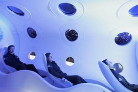 Virgin Galactic SpaceShipTwo seating