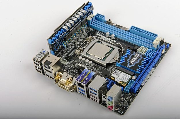 The Asus P8Z77-I Deluxe offers a rich array of features usually found only in larger boards.