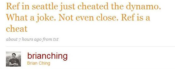 brianching tweet