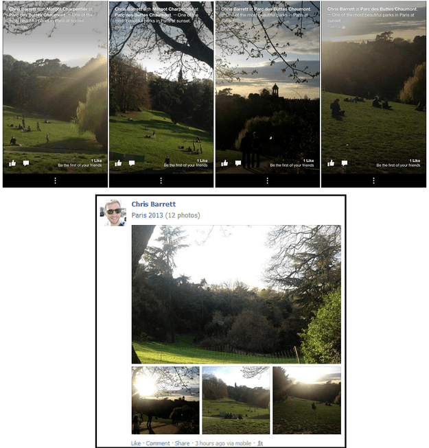 news feed versus fb home example two