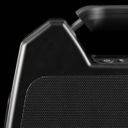 g_project g_boom bluetooth boombox rugged housing structure and heavy duty handle macro