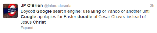 google easter reaction