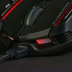 gx gila gaming mouse 1.8 meter braided cable with gold plated usb connector macro
