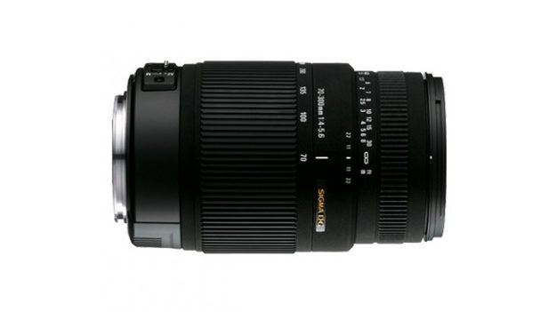Sigma 70-300mm F4-5.6 DG OS telephoto lens.