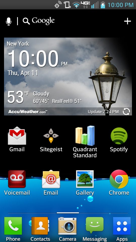 lg lucid 2 screenshot home screen