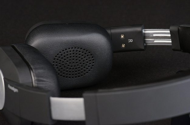 paradigm h15 on_ear headphones synthetic leather ear cups with comfort_tilt adjustment macro