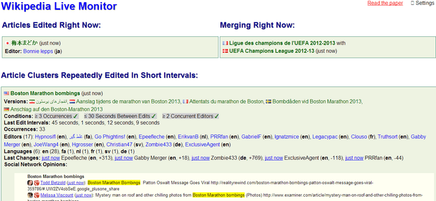 wikipedia live monitor