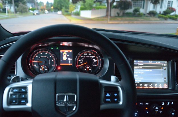 2013 Dodge Charger AWD Racing inspired billet aluminum bezel instrument panel
