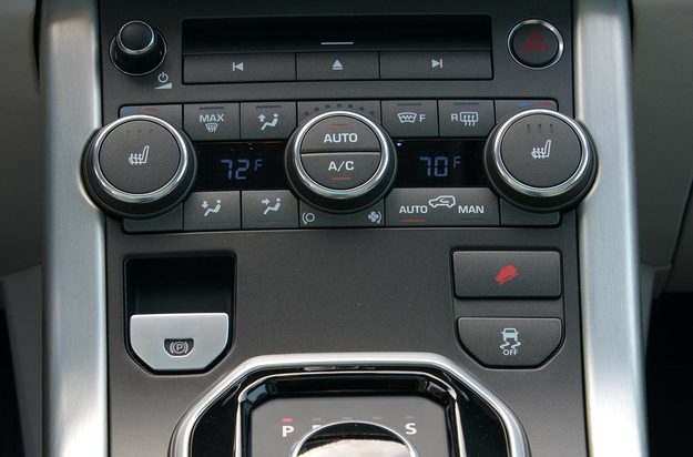 2013 range rover evoque interior climate control